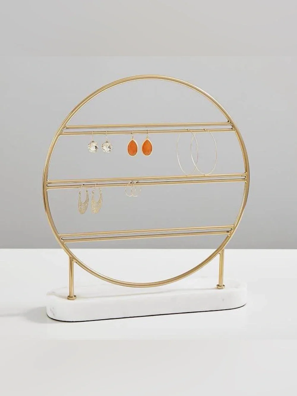 PB Teen Earring and Jewelry Holder in Gold & Marble